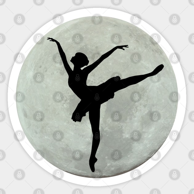 Ballet Dancer Over the Moon Sticker by Felipe G Studio